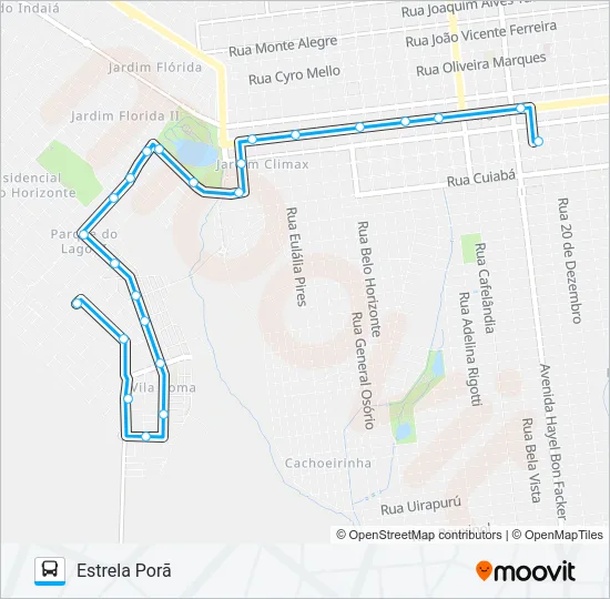 L 20 ESTRELA PORÃ Bus Line Map