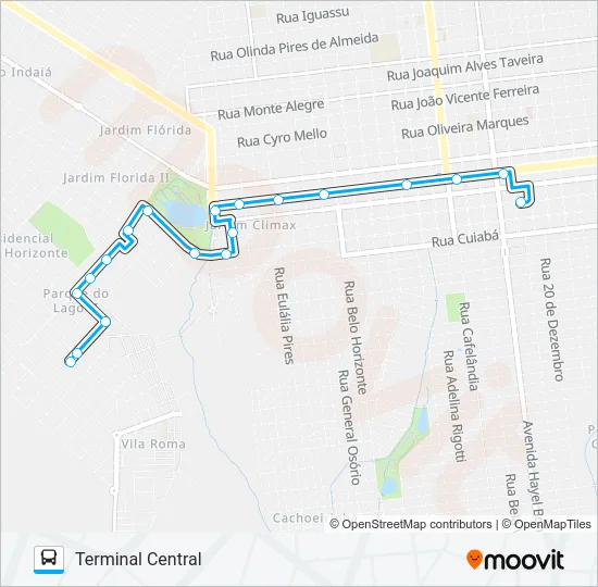 L 20 ESTRELA PORÃ Bus Line Map