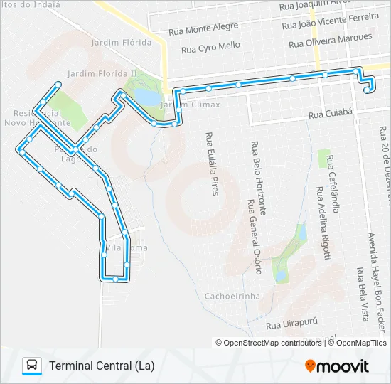 L 20 ESTRELA PORÃ Bus Line Map