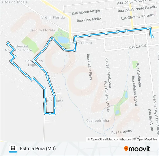 L 20 ESTRELA PORÃ Bus Line Map