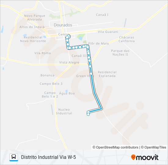 Mapa da linha L 06 DISTRITO INDUSTRIAL de ônibus