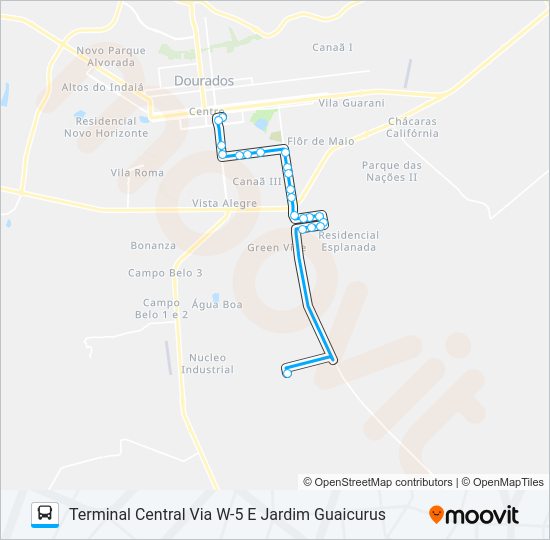 Mapa da linha L 06 DISTRITO INDUSTRIAL de ônibus