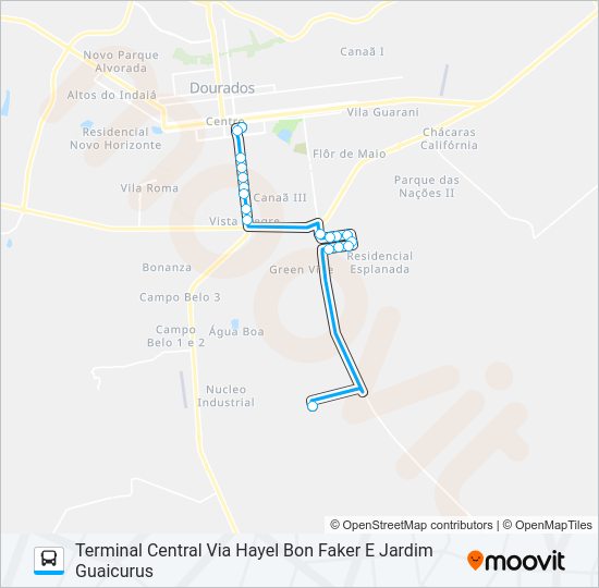 Mapa da linha L 06 DISTRITO INDUSTRIAL de ônibus
