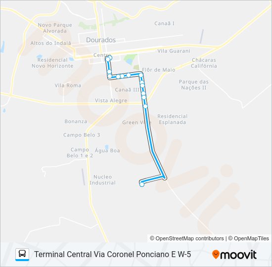 Mapa da linha L 06 DISTRITO INDUSTRIAL de ônibus