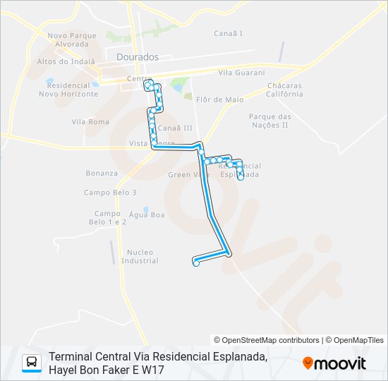 Mapa da linha L 06 DISTRITO INDUSTRIAL de ônibus