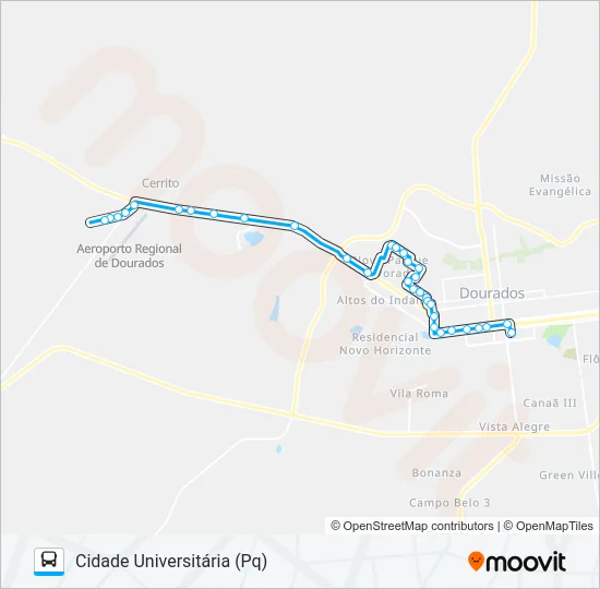 L 12 CIDADE UNIVERSITÁRIA Bus Line Map