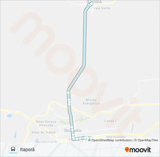 DOURADOS / ITAPORÃ Bus Line Map