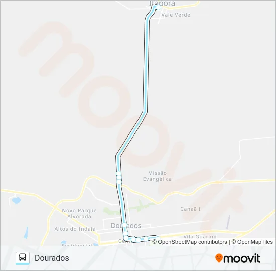 DOURADOS / ITAPORÃ Bus Line Map
