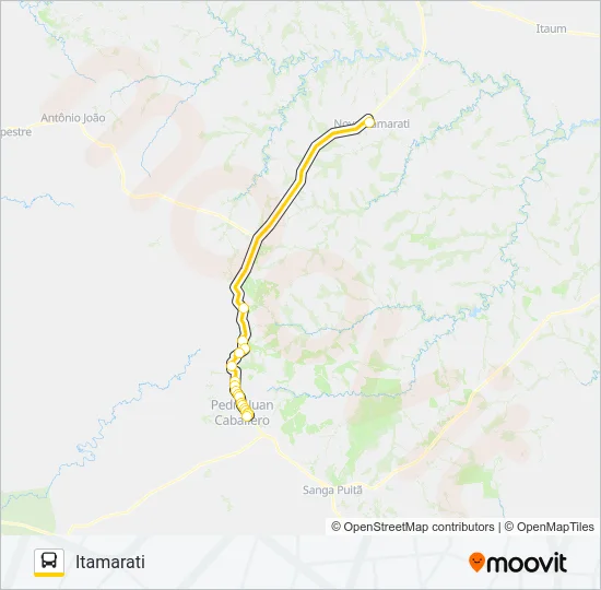 016 ITAMARATI Bus Line Map