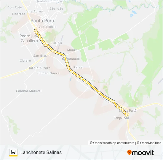 007 SANGA PUITÃ Bus Line Map