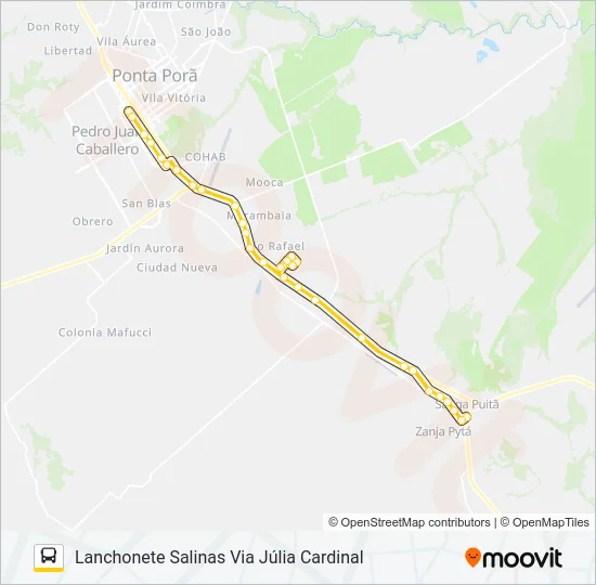 007 SANGA PUITÃ Bus Line Map