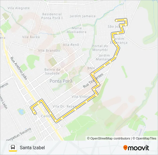 005 SANTA IZABEL Bus Line Map