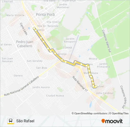 006 SÃO DOMINGOS Bus Line Map