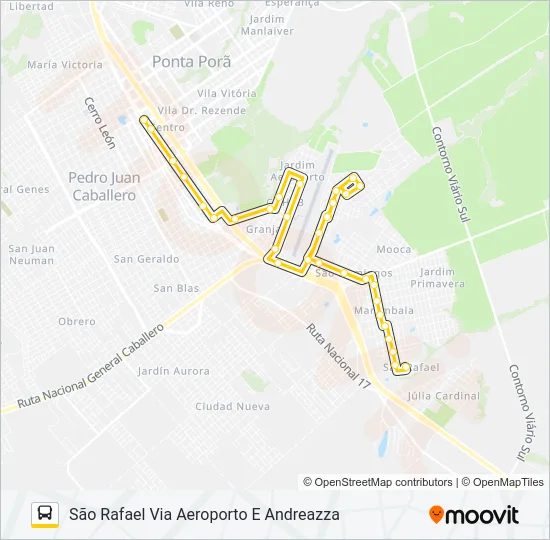 006 SÃO DOMINGOS Bus Line Map