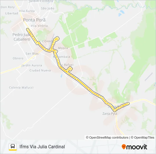 001 AEROPORTO ANDREAZZA Bus Line Map