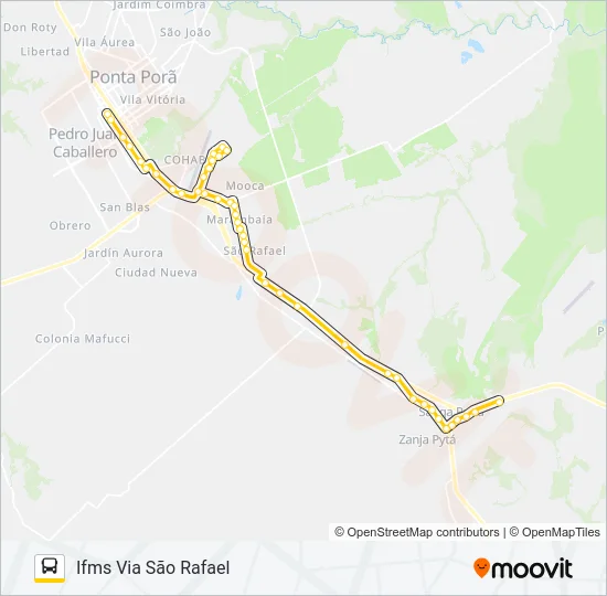 001 AEROPORTO ANDREAZZA Bus Line Map