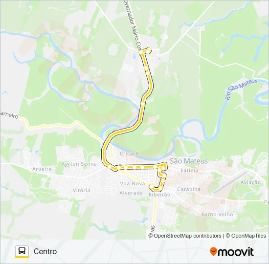 69 CENTRO / IFES/UFES Bus Line Map
