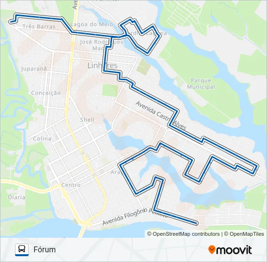 125 CIRCULAR / IFES / FÓRUM (VIA PESTALOZZI) Bus Line Map