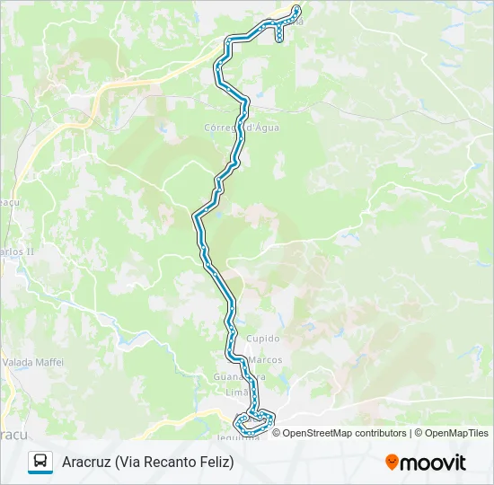 ARACRUZ / JACUPEMBA Bus Line Map