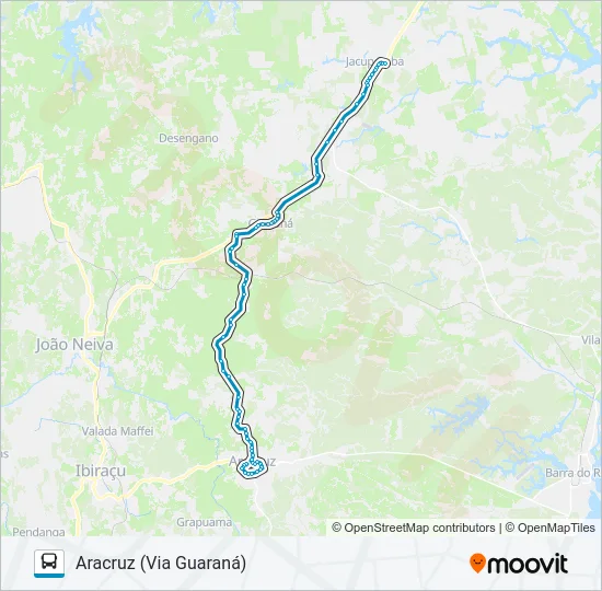 ARACRUZ / JACUPEMBA Bus Line Map