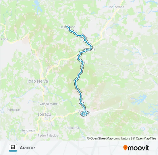 200 ARACRUZ / DESENGANO Bus Line Map