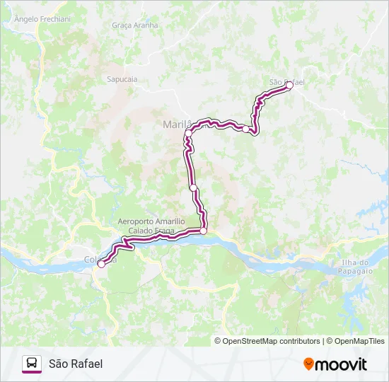 133 SÃO RAFAEL / COLATINA Bus Line Map