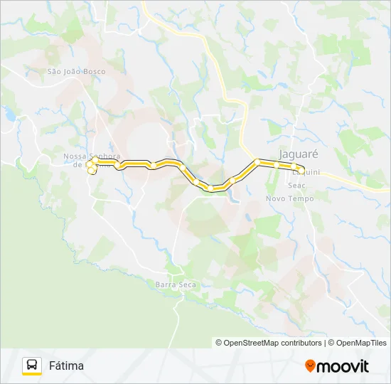 138 FÁTIMA / SÃO MATEUS Bus Line Map