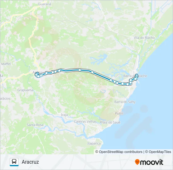 ARACRUZ - VILA DO RIACHO Bus Line Map