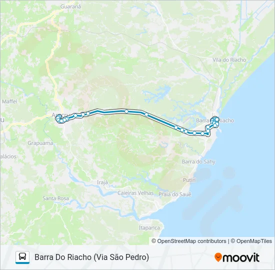 ARACRUZ - VILA DO RIACHO Bus Line Map