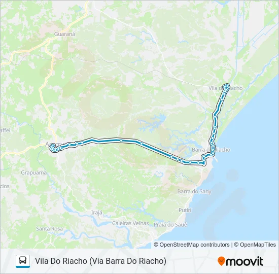 ARACRUZ - VILA DO RIACHO Bus Line Map
