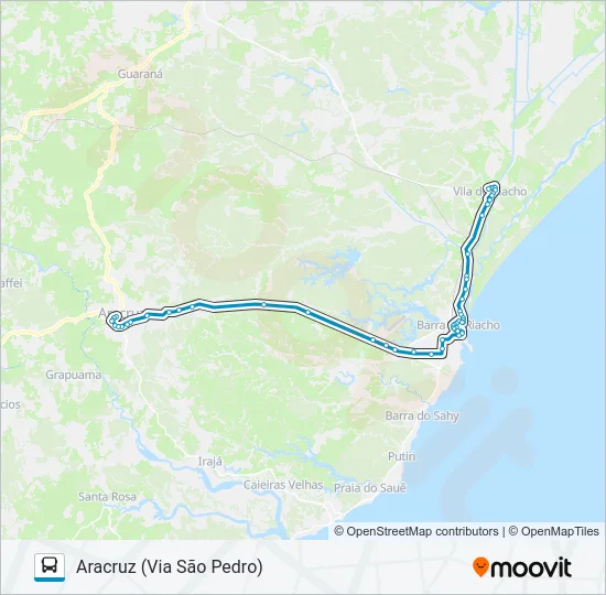 ARACRUZ - VILA DO RIACHO Bus Line Map