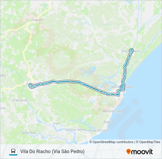 ARACRUZ - VILA DO RIACHO Bus Line Map