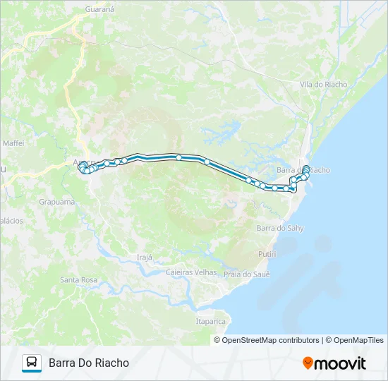 ARACRUZ - VILA DO RIACHO Bus Line Map
