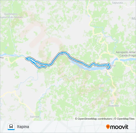 COLATINA - ITAPINA Bus Line Map
