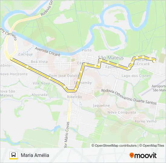 60 LITORÂNEO - AVIAÇÃO Bus Line Map
