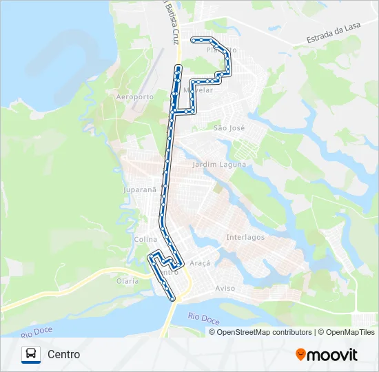 041 MOVELAR / PLANALTO Bus Line Map