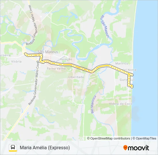 24 MARIA AMÉLIA - GURIRI (EXPRESSO) Bus Line Map