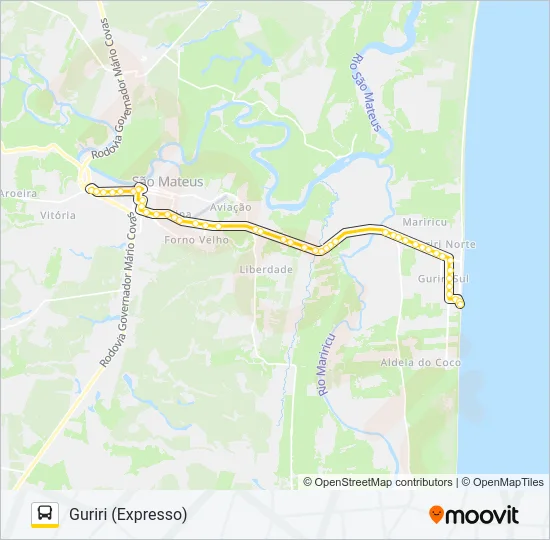24 MARIA AMÉLIA - GURIRI (EXPRESSO) Bus Line Map