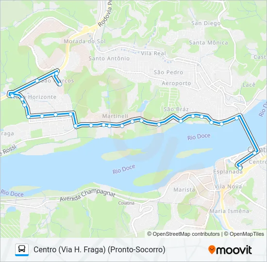 311 SÃO MARCOS / NOVO HORIZONTE Bus Line Map