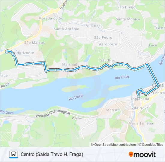 Mapa de 302 HONÓRIO FRAGA / FRISA de autobús