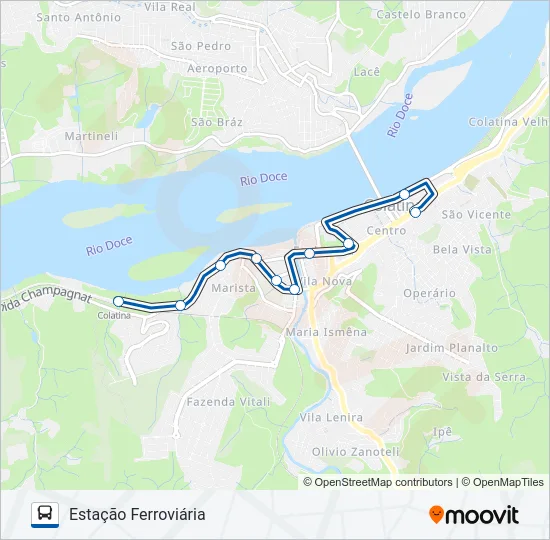 090 ESTAÇÃO FERROVIÁRIA Bus Line Map
