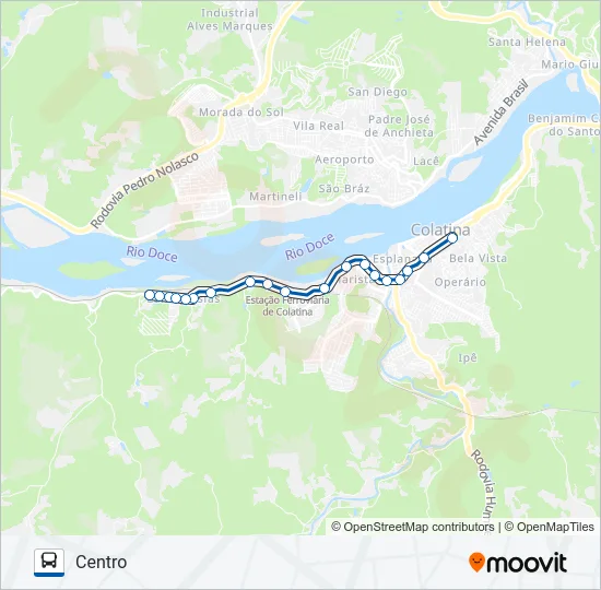 100 LUIZ IGLÉSIAS Bus Line Map