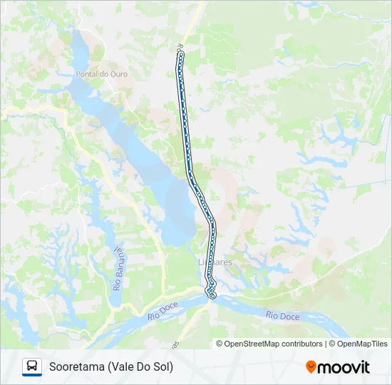 200 LINHARES - SOORETAMA Bus Line Map