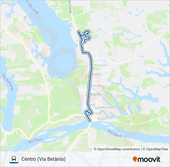 017 VILA ISABEL / VILA MARIA / BETÂNIA Bus Line Map