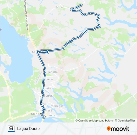 180 LAGOA DURÃO Bus Line Map