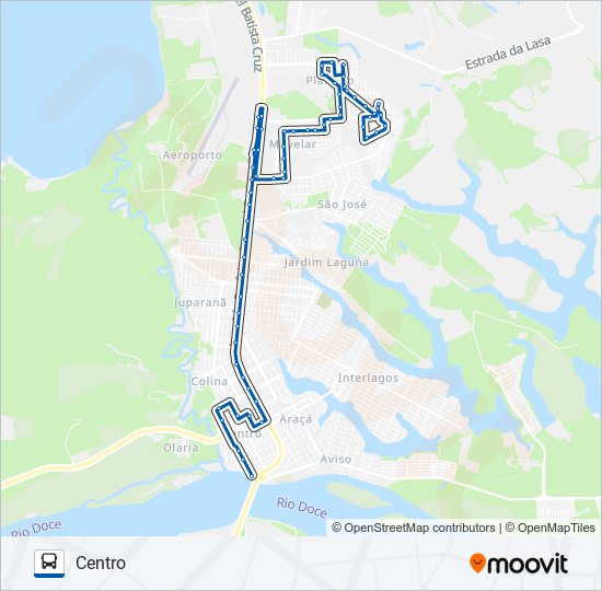 062 SÃO JOSÉ / NOVA ESPERANÇA / PLANALTO / MOVELAR bus Line Map