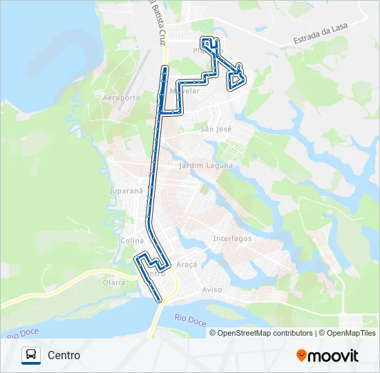 062 SÃO JOSÉ / NOVA ESPERANÇA / PLANALTO / MOVELAR Bus Line Map