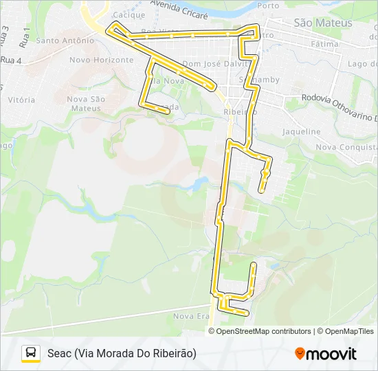 50 SEAC - ALVORADA Bus Line Map