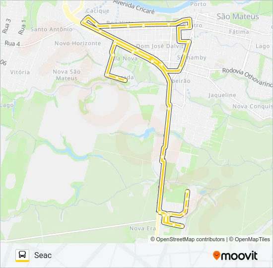 50 SEAC - ALVORADA Bus Line Map
