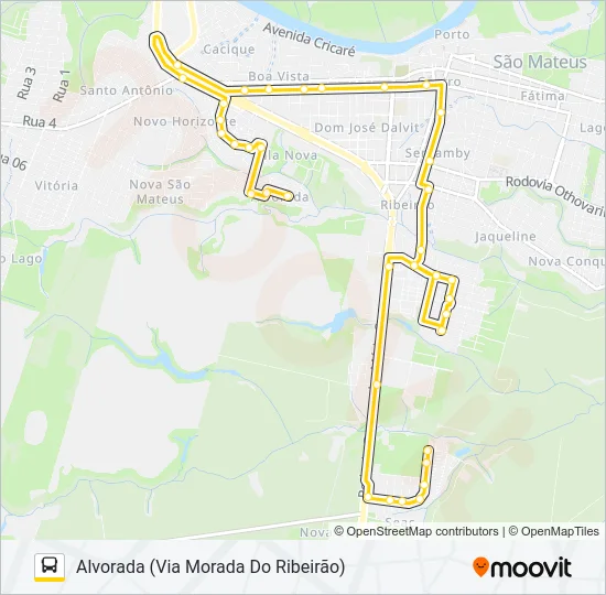 50 SEAC - ALVORADA Bus Line Map